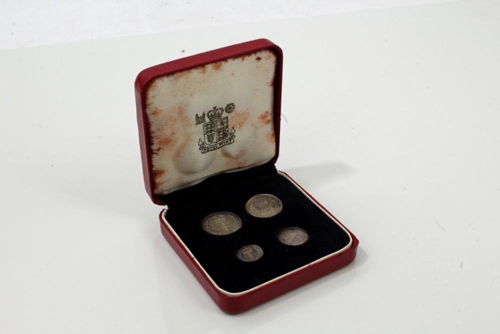 G.B. 1960 Elizabeth II Four Coin Maundy Set.