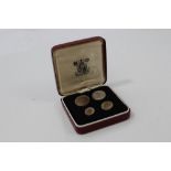 G.B. 1978 Elizabeth II Four Coin Maundy Set.