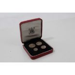 G.B. 1963 Elizabeth II Four Coin Maundy Set.