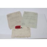 Group of three poignant letters and telegrams relating to AUS - 405208 Sergeant Allan Holland of