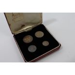 G.B. 1908 Edward VII Four Coin Maundy Set.