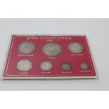 G.B. 1887 Victoria J.H. silver Seven Coin Year Set - Crown to Threepence.