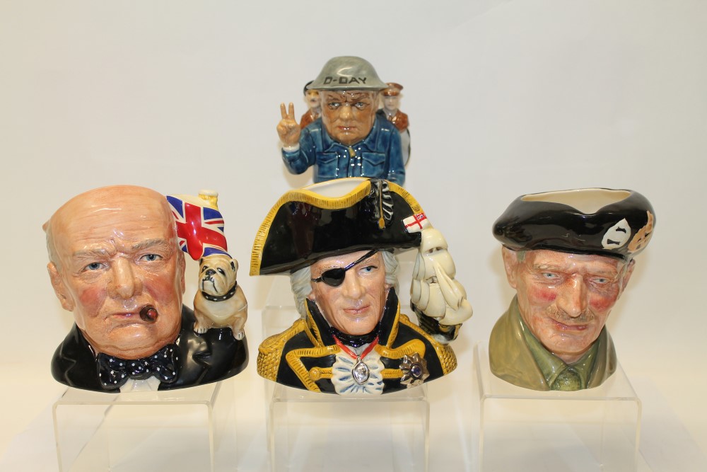 Three Royal Doulton character jugs - Vice-Admiral Lord Nelson D6932,