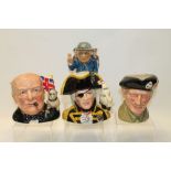 Three Royal Doulton character jugs - Vice-Admiral Lord Nelson D6932,