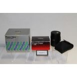 Mamiya 645 medium format camera with power drive, prism, accessory lenses - including 55mm,