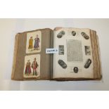 Georgian scrapbook - containing engravings, cuttings, verses, fashion, military, personalities,