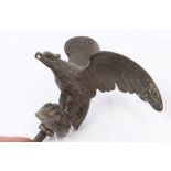 1920s bronzed metal eagle car mascot, 10.