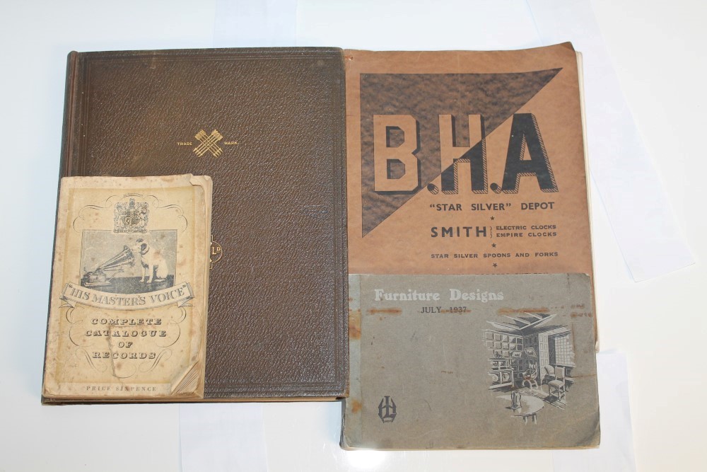 Selection of early 20th century trade catalogues - including William Hutton Silver,