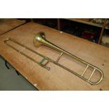 Vintage Dearman brass tenor trombone - Dallas 20D model,