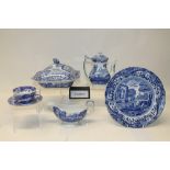 Copeland Spode Italian pattern blue and white tea and dinner service (79 pieces)