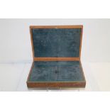 Fine quality 19th century leather-bound campaign writing case - the tooled leather surround