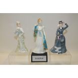 Five Francesca Art china figures - Emma, Clara, Jessica, Lavinia and Edwina,