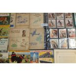 Cigarette cards selection in albums and loose - including large card issues, trade cards,