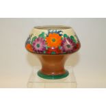 Clarice Cliff Gay Day pattern vase, shape no.