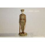 Rare Royal Worcester figure of a First World War soldier, standing with his rifle,