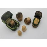 Antique gold (9ct) thimble, assay marks for Birmingham, 2.