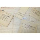 Selection of 19th century Indentures relating to Essex villages Ardleigh, Wivenhoe,