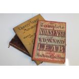 Books - Edward Lear Nonsense Songs, Stone's Botany & Alphabets, Bush, London 1871,