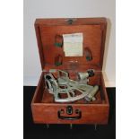 1960s Freiberger micrometer sextant in a fitted case