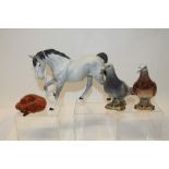 Two Beswick Pigeons, model no.