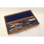 Selection of Victorian and later practical drawing instruments - including compass, dividers,