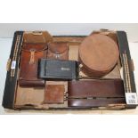 Kodak camera in leather case,