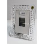 Waterford Crystal photograph frame