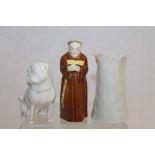 Royal Worcester monk candle snuffer,