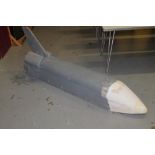 Large scale scratch-built model of a Space Shuttle,