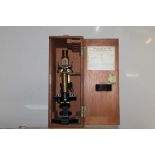 Late 19th / early 20th century compound microscope by W. Watson & Sons Ltd. London, no.