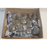 Selection of old glass pharmacy jars