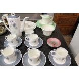 Wedgwood Susie Cooper Design Glen Mist pattern coffee set (15 pieces),