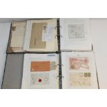 Postal History - two ring binders containing a good selection of penny and tuppenny post envelopes