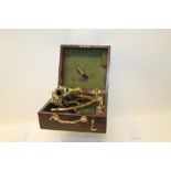 Late 19th / early 20th century brass sextant, signed - Stebbing Buist Southampton,