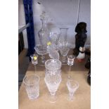 Selection of Waterford Crystal and other glassware