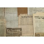 Collection of late 18th / 19th and early 20th century newspapers - including Lloyd's Evening Post