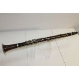 Antique rosewood clarinet,