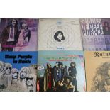 Case of records - including Country Joe and the Fish, Deep Purple, Black Sabbath,