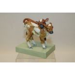 Royal Worcester figure group of two calves, modelled by Doris Lindner, no.