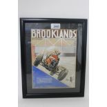 George Lane (20th century), mixed media - design for Brooklands, Weybridge official race card,