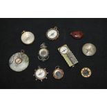 Collection of fob compasses and others (qty)