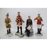 Four Michael Sutty figures - 14th Bengal Lancers, Hodson's Horse,