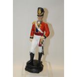 Royal Worcester porcelain figures - Officer of The Coldstream Guards 1815 CONDITION