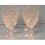 Set of 4 Vintage Waterford Crystal Sherry Glasses
