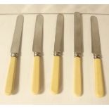 5 Bone Handled Knifes