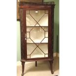 Superb Quality Vict Mahogany Corner Cabinet