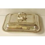 Vict Silver Plate Serving Dish & Lid