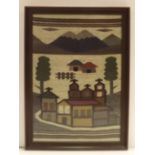 Large framed tapestry (Ecuador)