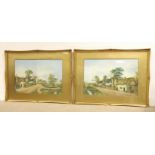 Pair of Quality Edw. Watercolours signed James Coad.