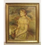 Stunning Gilt Framed Portrait of a Girl